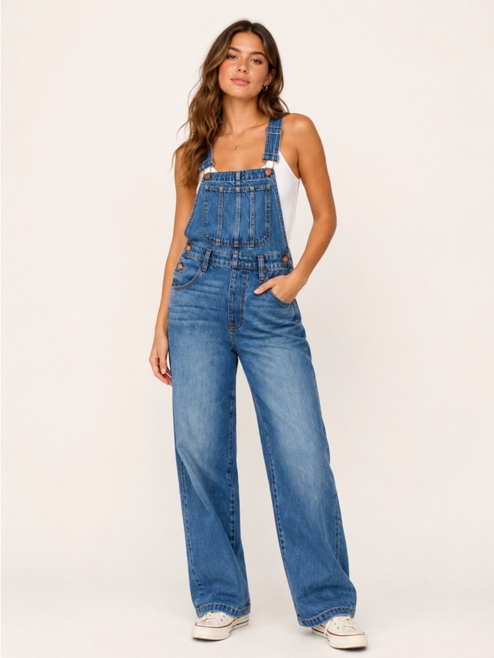 Madewell Denim Overalls Wide Leg Utility Jean Jumpsuit S